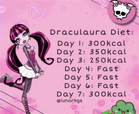 With many programs, losing weight is the only point. . Draculaura diet